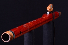 Burmese Rosewood Native American Flute, Minor, Mid G-4, #H38I